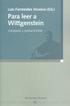 PARA LEER A WITTGENSTEIN